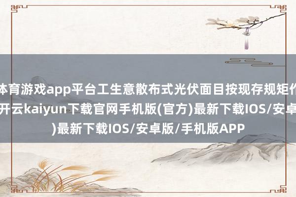 体育游戏app平台工生意散布式光伏面目按现存规矩作念好备案解决-开云kaiyun下载官网手机版(官方)最新下载IOS/安卓版/手机版APP